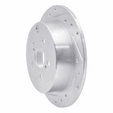 R1 Concepts 2000-2010 Pontiac Vibe Rear Left Drilled & Slotted Silver Brake Rotor by R1 Concepts 631-76069L