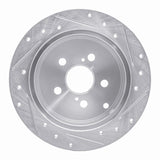 R1 Concepts 2000-2010 Pontiac Vibe Rear Left Drilled & Slotted Silver Brake Rotor by R1 Concepts 631-76069L