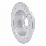 R1 Concepts 2000-2010 Pontiac Vibe Rear Left Drilled & Slotted Silver Brake Rotor by R1 Concepts 631-76069L
