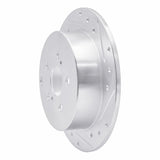 R1 Concepts 2000-2010 Pontiac Vibe Rear Right Drilled & Slotted Silver Brake Rotor by R1 Concepts 631-76069R