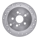R1 Concepts 2000-2010 Pontiac Vibe Rear Right Drilled & Slotted Silver Brake Rotor by R1 Concepts 631-76069R