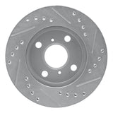 R1 Concepts 1999-2005 Toyota Echo Front Left Drilled & Slotted Silver Brake Rotor by R1 Concepts 631-76070L