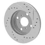 R1 Concepts 1999-2005 Toyota Echo Front Left Drilled & Slotted Silver Brake Rotor by R1 Concepts 631-76070L
