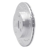 R1 Concepts 1999-2005 Toyota Yaris (Mexico) Front Right Drilled & Slotted Silver Brake Rotor by R1 Concepts 631-76070R