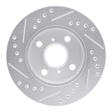 R1 Concepts 1999-2005 Toyota Yaris (Mexico) Front Right Drilled & Slotted Silver Brake Rotor by R1 Concepts 631-76070R