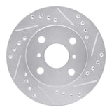 R1 Concepts 1999-2005 Toyota Yaris (Mexico) Front Right Drilled & Slotted Silver Brake Rotor by R1 Concepts 631-76070R