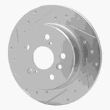 R1 Concepts 2000-2004 Toyota Avalon Rear Left Drilled & Slotted Silver Brake Rotor by R1 Concepts 631-76071L