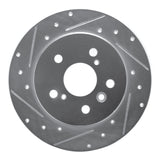 R1 Concepts 2000-2004 Toyota Avalon Rear Left Drilled & Slotted Silver Brake Rotor by R1 Concepts 631-76071L