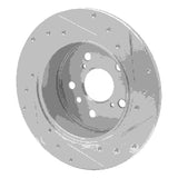 R1 Concepts 2000-2004 Toyota Avalon Rear Left Drilled & Slotted Silver Brake Rotor by R1 Concepts 631-76071L