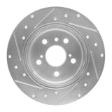 R1 Concepts 2000-2004 Toyota Avalon Rear Right Drilled & Slotted Silver Brake Rotor by R1 Concepts 631-76071R