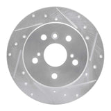 R1 Concepts 2000-2004 Toyota Avalon Rear Right Drilled & Slotted Silver Brake Rotor by R1 Concepts 631-76071R