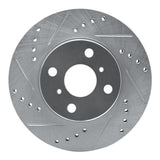 R1 Concepts 2000-2005 Toyota MR2 Spyder Front Left Drilled & Slotted Silver Brake Rotor by R1 Concepts 631-76072L