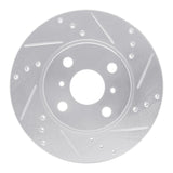 R1 Concepts 2000-2005 Toyota MR2 Spyder Front Right Drilled & Slotted Silver Brake Rotor by R1 Concepts 631-76072R