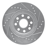 R1 Concepts 2000-2005 Toyota MR2 Spyder Rear Left Drilled & Slotted Silver Brake Rotor by R1 Concepts 631-76073L