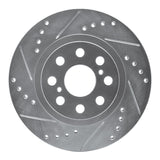 R1 Concepts 2000-2005 Toyota MR2 Spyder Rear Left Drilled & Slotted Silver Brake Rotor by R1 Concepts 631-76073L