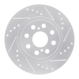 R1 Concepts 2000-2005 Toyota MR2 Spyder Rear Right Drilled & Slotted Silver Brake Rotor by R1 Concepts 631-76073R