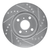 R1 Concepts 2001-2003 Toyota Prius Front Left Drilled & Slotted Silver Brake Rotor by R1 Concepts 631-76074L