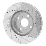 R1 Concepts 2001-2003 Toyota Prius Front Left Drilled & Slotted Silver Brake Rotor by R1 Concepts 631-76074L