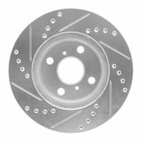 R1 Concepts 2001-2003 Toyota Prius Front Right Drilled & Slotted Silver Brake Rotor by R1 Concepts 631-76074R