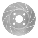 R1 Concepts 2001-2003 Toyota Prius Front Right Drilled & Slotted Silver Brake Rotor by R1 Concepts 631-76074R