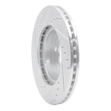 R1 Concepts 2001-2003 Toyota Prius Front Right Drilled & Slotted Silver Brake Rotor by R1 Concepts 631-76074R