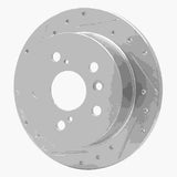 Dynamic Friction 2002-2008 Lexus ES330 Rear Left Drilled & Slotted Silver Brake Rotor by Dynamic Friction Company 631-76076L