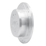 Dynamic Friction 2002-2008 Lexus ES300 Rear Right Drilled & Slotted Silver Brake Rotor by Dynamic Friction Company 631-76076R