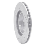 Dynamic Friction 2004-2009 Toyota Prius Front Right Drilled & Slotted Silver Brake Rotor by Dynamic Friction Company 631-76077R