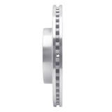 Dynamic Friction 2006-2019 Scion IQ Front Right Drilled & Slotted Silver Brake Rotor by Dynamic Friction Company 631-76078R