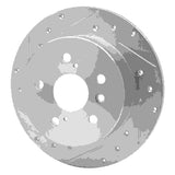 Dynamic Friction 2007-2012 Lexus ES350 Rear Left Drilled & Slotted Silver Brake Rotor by Dynamic Friction Company 631-76079L