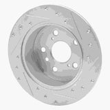 Dynamic Friction 2007-2012 Lexus ES350 Rear Left Drilled & Slotted Silver Brake Rotor by Dynamic Friction Company 631-76079L