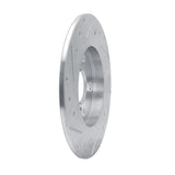 Dynamic Friction 2008-2018 Pontiac Vibe Rear Left Drilled & Slotted Silver Brake Rotor by Dynamic Friction Company 631-76082L
