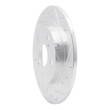 Dynamic Friction 2008-2018 Pontiac Vibe Rear Right Drilled & Slotted Silver Brake Rotor by Dynamic Friction Company 631-76082R
