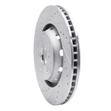 Dynamic Friction 2009-2015 Toyota Venza Front Left Drilled & Slotted Silver Brake Rotor by Dynamic Friction Company 631-76085L