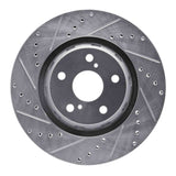Dynamic Friction 2009-2015 Toyota Venza Front Left Drilled & Slotted Silver Brake Rotor by Dynamic Friction Company 631-76085L