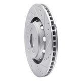 Dynamic Friction 2009-2015 Toyota Venza Front Right Drilled & Slotted Silver Brake Rotor by Dynamic Friction Company 631-76085R