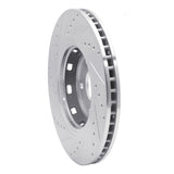 Dynamic Friction 2009-2015 Toyota Venza Front Right Drilled & Slotted Silver Brake Rotor by Dynamic Friction Company 631-76085R