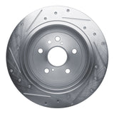 Dynamic Friction 2009-2015 Toyota Venza Rear Right Drilled & Slotted Silver Brake Rotor by Dynamic Friction Company 631-76086R
