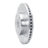 Dynamic Friction 2010-2017 Lexus CT200H Front Right Drilled & Slotted Silver Brake Rotor by Dynamic Friction Company 631-76087R