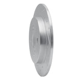 Dynamic Friction 2012-2018 Toyota Yaris (USA/Canada) Rear Left Drilled & Slotted Silver Brake Rotor by Dynamic Friction Company 631-76090L