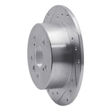 Dynamic Friction 2012-2018 Lexus ES350 Rear Left Drilled & Slotted Silver Brake Rotor by Dynamic Friction Company 631-76091L