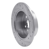 Dynamic Friction 2012-2018 Lexus ES350 Rear Left Drilled & Slotted Silver Brake Rotor by Dynamic Friction Company 631-76091L
