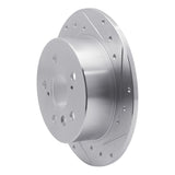 Dynamic Friction 2012-2018 Lexus ES350 Rear Right Drilled & Slotted Silver Brake Rotor by Dynamic Friction Company 631-76091R