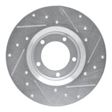 R1 Concepts 1975-1983 Toyota Pickup Front Left Drilled & Slotted Silver Brake Rotor by R1 Concepts 631-76092L