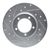 R1 Concepts 1975-1983 Toyota Pickup Front Left Drilled & Slotted Silver Brake Rotor by R1 Concepts 631-76092L