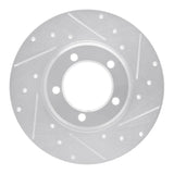 R1 Concepts 1975-1983 Toyota Pickup Front Right Drilled & Slotted Silver Brake Rotor by R1 Concepts 631-76092R