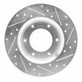 R1 Concepts 1979-1980 Toyota Pickup Front Left Drilled & Slotted Silver Brake Rotor by R1 Concepts 631-76093L