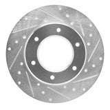 R1 Concepts 1979-1980 Toyota Pickup Front Right Drilled & Slotted Silver Brake Rotor by R1 Concepts 631-76093R