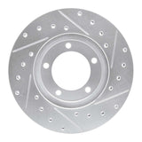 R1 Concepts 1979-1983 Toyota Pickup Front Left Drilled & Slotted Silver Brake Rotor by R1 Concepts 631-76094L