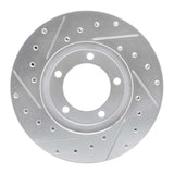 R1 Concepts 1979-1983 Toyota Pickup Front Right Drilled & Slotted Silver Brake Rotor by R1 Concepts 631-76094R